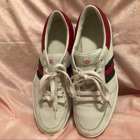 Gucci Men 368494 Praga Karibu White Leather - Picture 2 of 7